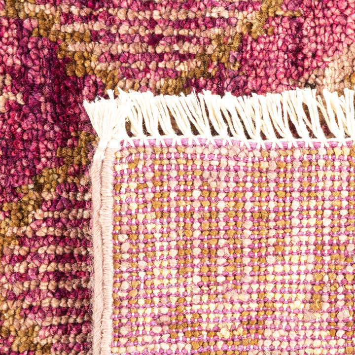 Modern, One-of-a-Kind Hand-Knotted Area Rug - Purple, 6' 2" x 9' 10" Default Title