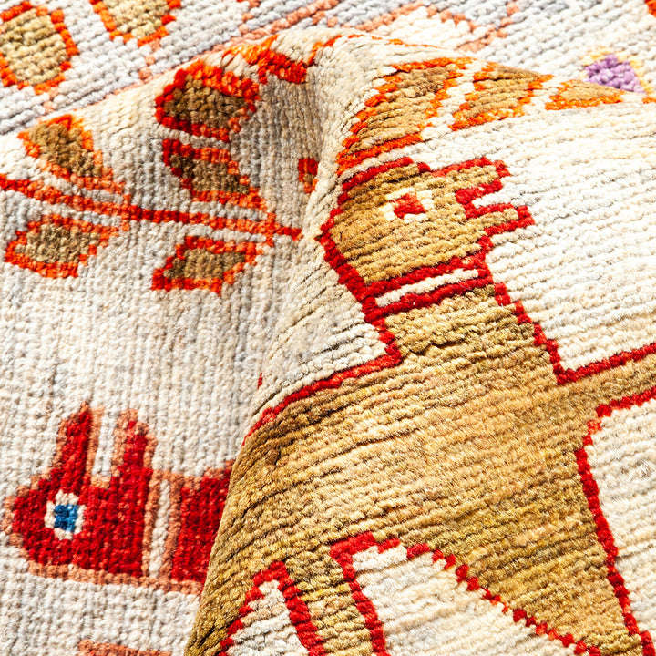 Serapi, One-of-a-Kind Hand-Knotted Area Rug - Ivory, 6' 7" x 8' 4" Default Title