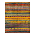 Modern, One-of-a-Kind Hand-Knotted Area Rug - Multi, 7' 10" x 10' 3" Default Title
