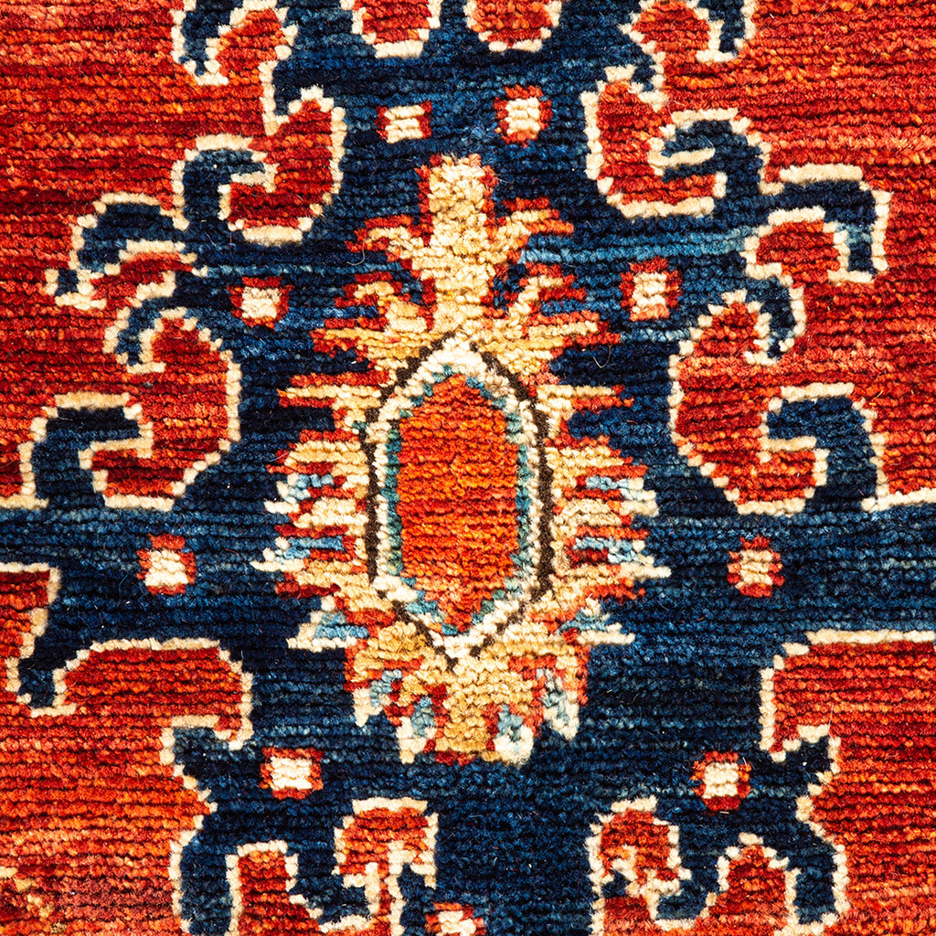 Serapi, One-of-a-Kind Hand-Knotted Area Rug - Orange, 6' 1" x 6' 6" Default Title