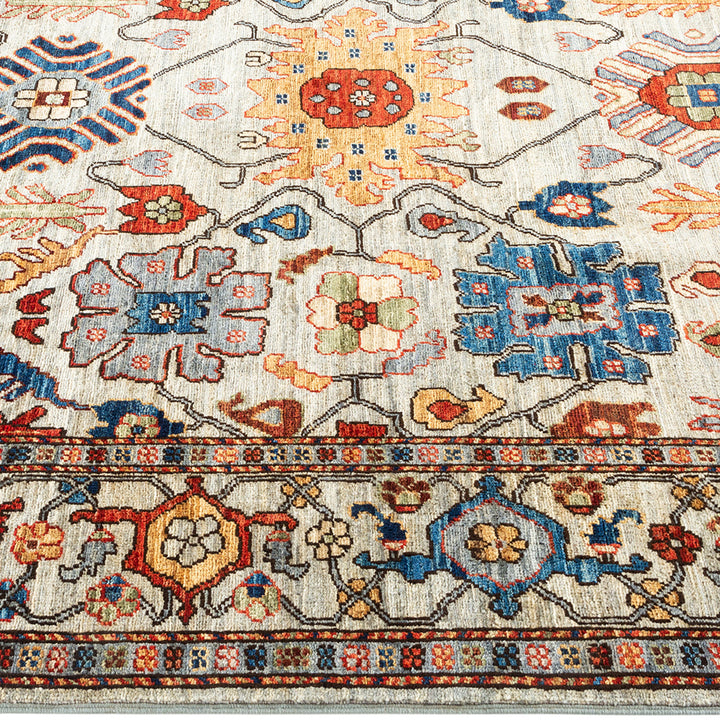 Serapi, One-of-a-Kind Hand-Knotted Area Rug - Light Gray, 5' 3" x 7' 0" Default Title