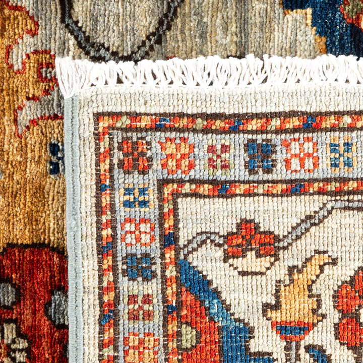 Serapi, One-of-a-Kind Hand-Knotted Area Rug - Light Gray, 5' 3" x 7' 0" Default Title