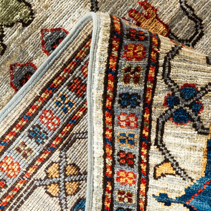 Serapi, One-of-a-Kind Hand-Knotted Area Rug - Light Gray, 5' 3" x 7' 0" Default Title