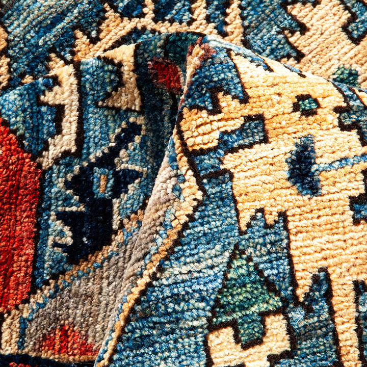 Serapi, One-of-a-Kind Hand-Knotted Area Rug - Light Blue, 4' 1" x 6' 2" Default Title