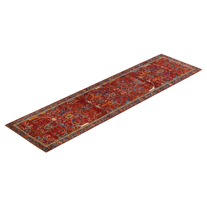 Serapi, One-of-a-Kind Hand-Knotted Runner Rug - Orange, 3' 0" x 11' 8" Default Title