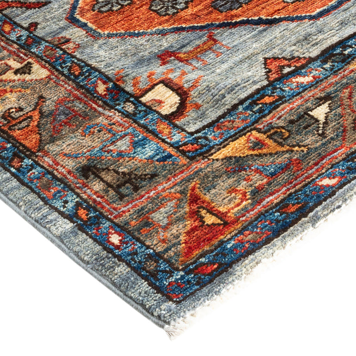 Serapi, One-of-a-Kind Hand-Knotted Runner Rug - Gray, 2' 10" x 15' 9" Default Title