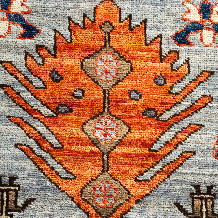 Serapi, One-of-a-Kind Hand-Knotted Runner Rug - Gray, 2' 10" x 15' 9" Default Title