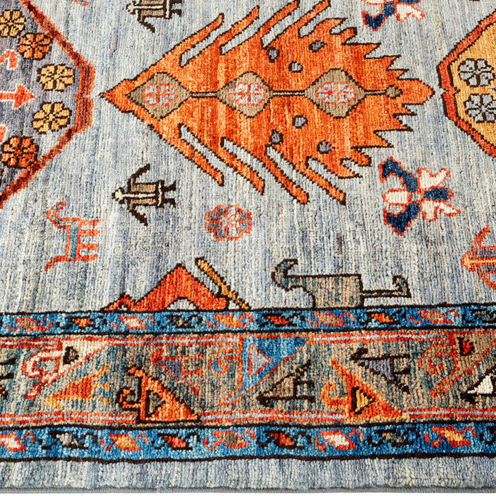 Serapi, One-of-a-Kind Hand-Knotted Runner Rug - Gray, 2' 10" x 15' 9" Default Title