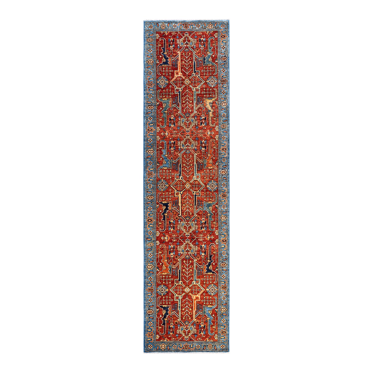 Serapi, One-of-a-Kind Hand-Knotted Runner Rug - Orange, 2' 9" x 10' 8" Default Title