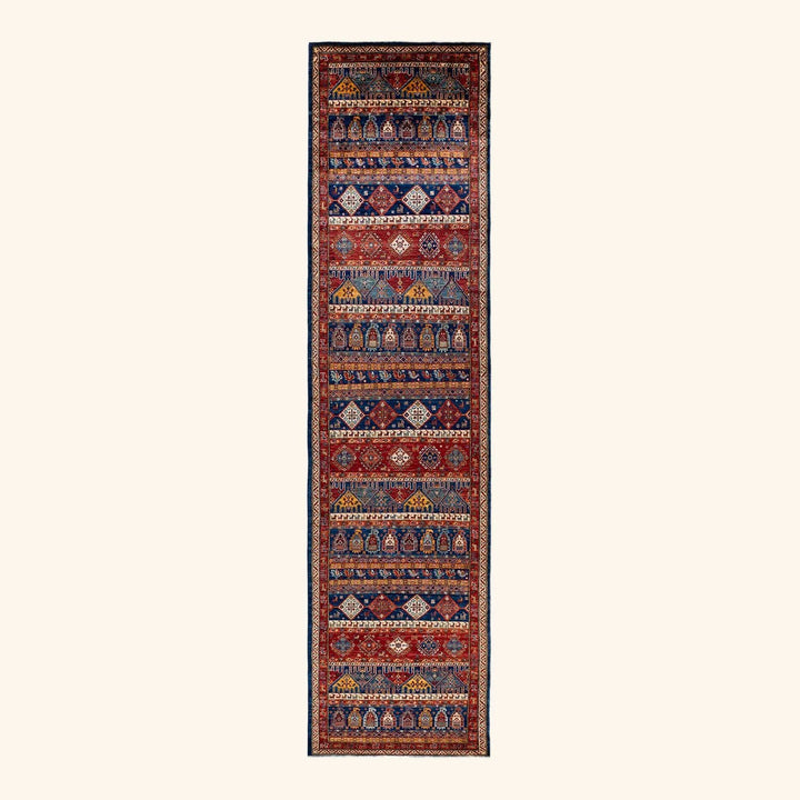 Serapi, One-of-a-Kind Hand-Knotted Runner Rug - Blue, 4' 0" x 17' 2" Default Title