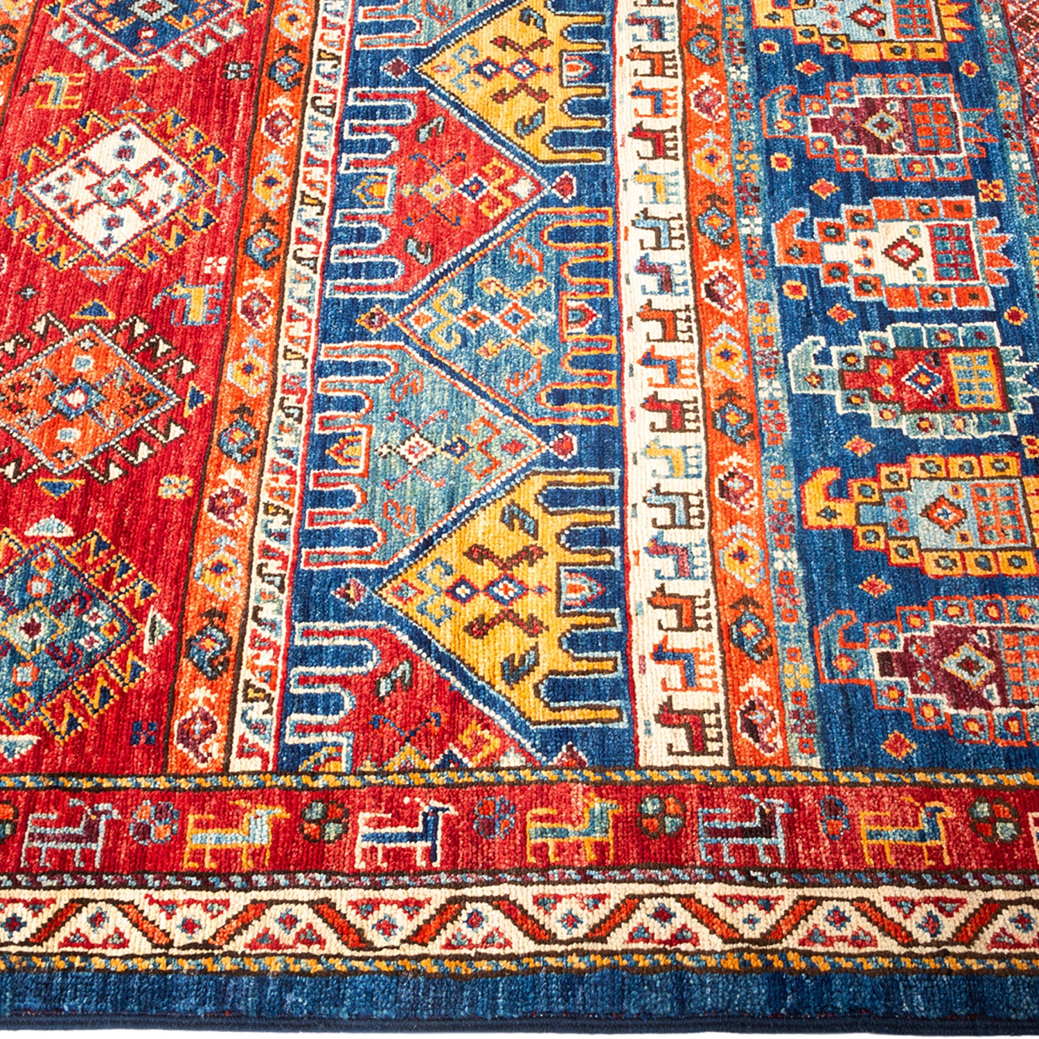 Serapi, One-of-a-Kind Hand-Knotted Runner Rug - Blue, 4' 0" x 17' 2" Default Title