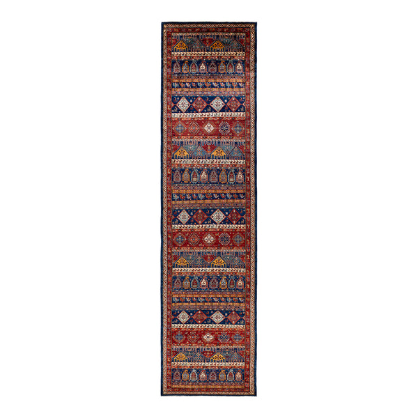 Serapi, One-of-a-Kind Hand-Knotted Runner Rug - Blue, 4' 0" x 17' 2" Default Title