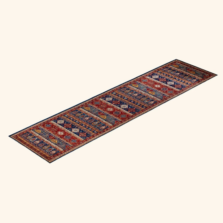 Serapi, One-of-a-Kind Hand-Knotted Runner Rug - Blue, 4' 0" x 17' 2" Default Title
