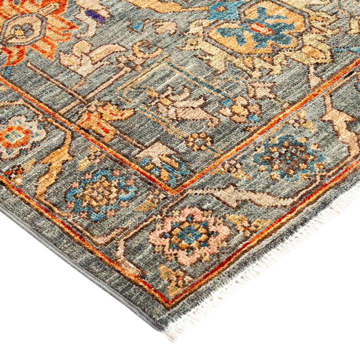 Serapi, One-of-a-Kind Hand-Knotted Runner Rug - Gray, 2' 10" x 9' 10" Default Title