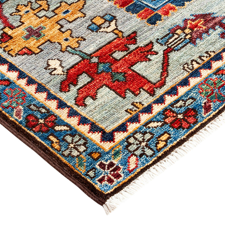 Serapi, One-of-a-Kind Hand-Knotted Runner Rug - Gray, 2' 7" x 12' 0" Default Title