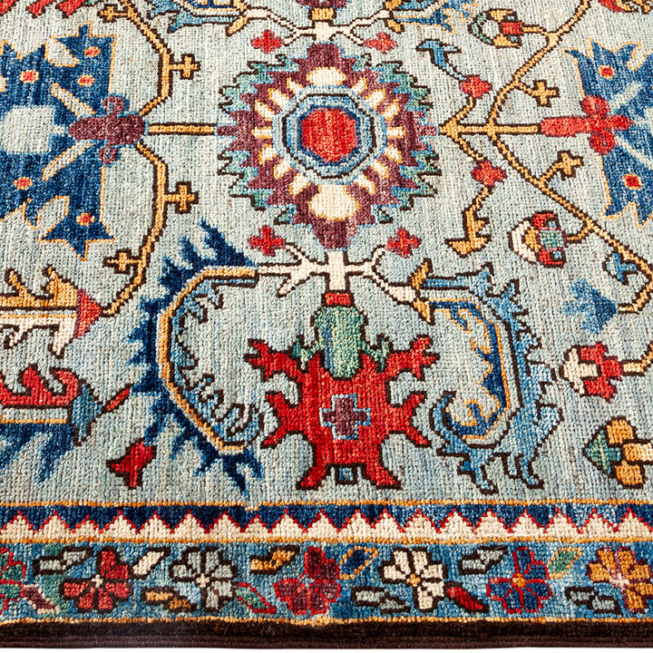 Serapi, One-of-a-Kind Hand-Knotted Runner Rug - Gray, 2' 7" x 12' 0" Default Title