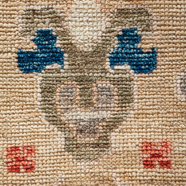 Oushak, One-of-a-Kind Hand-Knotted Runner Rug - Beige, 9' 11" x 13' 7" Default Title