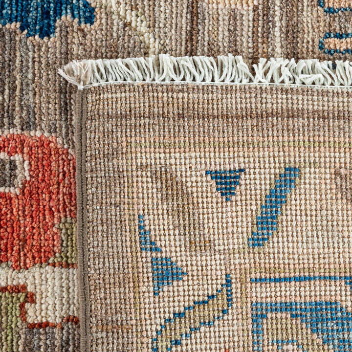 Oushak, One-of-a-Kind Hand-Knotted Runner Rug - Beige, 9' 11" x 13' 7" Default Title