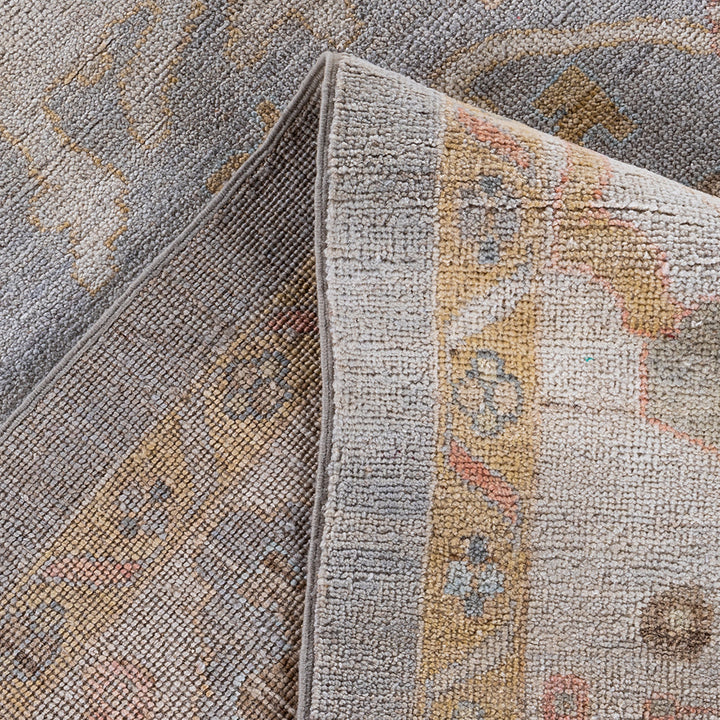 Oushak, One-of-a-Kind Hand-Knotted Area Rug - Gray, 8' 9" x 11' 8" Default Title