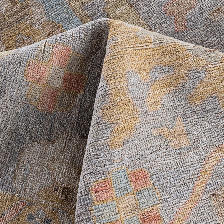 Oushak, One-of-a-Kind Hand-Knotted Area Rug - Gray, 8' 9" x 11' 8" Default Title