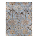 Oushak, One-of-a-Kind Hand-Knotted Runner Rug - Light Blue, 9' 2" x 11' 8" Default Title