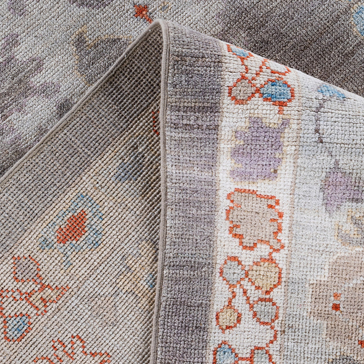 Oushak, One-of-a-Kind Hand-Knotted Area Rug - Gray, 9' 1" x 11' 8" Default Title