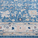 Oushak, One-of-a-Kind Hand-Knotted Area Rug - Light Blue, 5' 11" x 8' 8" Default Title