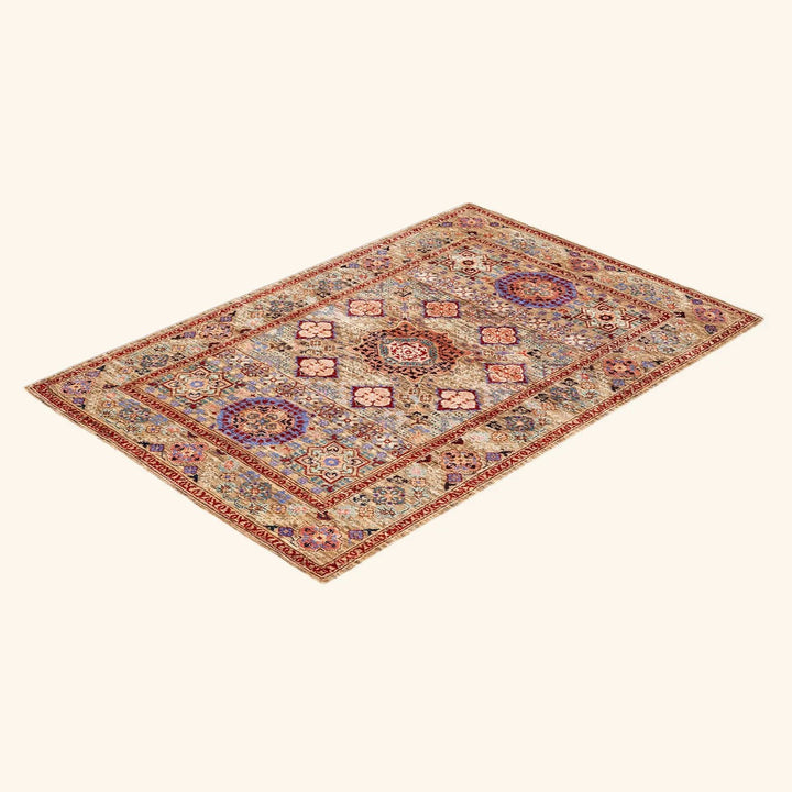 Serapi, One-of-a-Kind Hand-Knotted Area Rug - Yellow, 3' 4" x 4' 10" Default Title