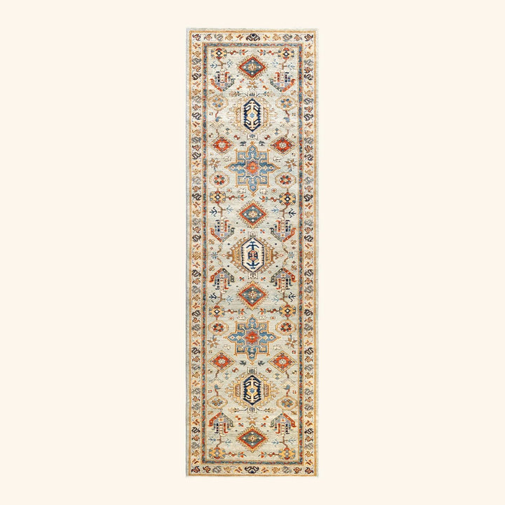 Serapi, One-of-a-Kind Hand-Knotted Runner Rug - Gray, 2' 8" x 9' 8" Default Title