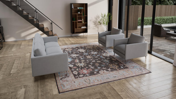 Grey Transitional Wool Rug - 9'2" x 11'9"