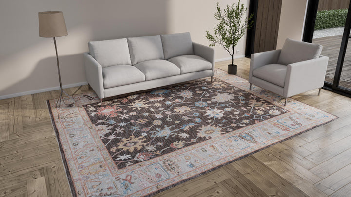 Grey Transitional Wool Rug - 9'2" x 11'9"