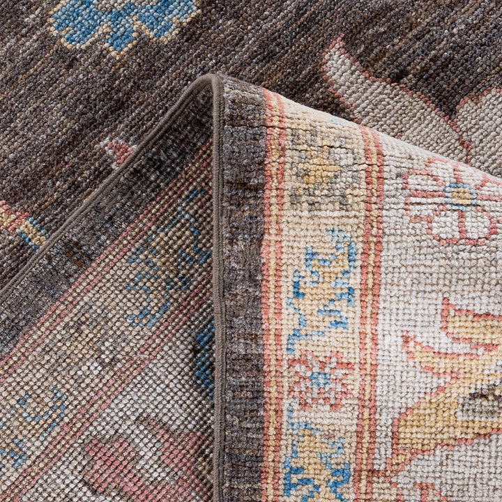 Oushak, One-of-a-Kind Hand-Knotted Area Rug - Beige, 9' 2" x 11' 11" Default Title