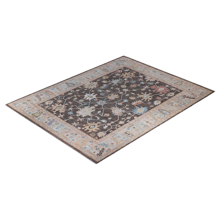 Oushak, One-of-a-Kind Hand-Knotted Area Rug - Beige, 9' 2" x 11' 11" Default Title