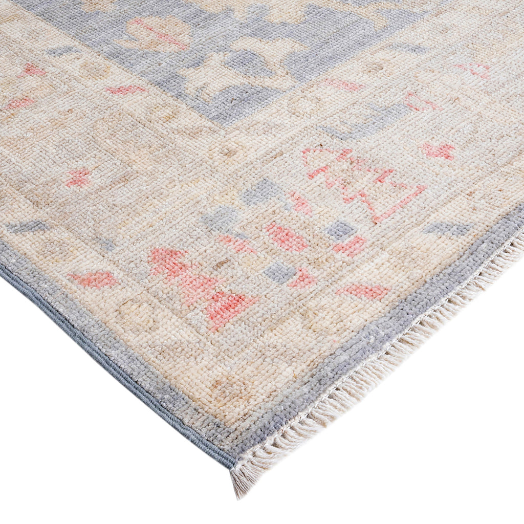 Oushak, One-of-a-Kind Hand-Knotted Area Rug - Gray, 4' 11" x 6' 10" Default Title