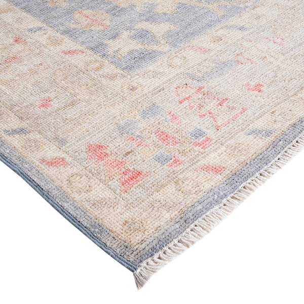 Oushak, One-of-a-Kind Hand-Knotted Area Rug - Gray, 4' 11" x 6' 10" Default Title