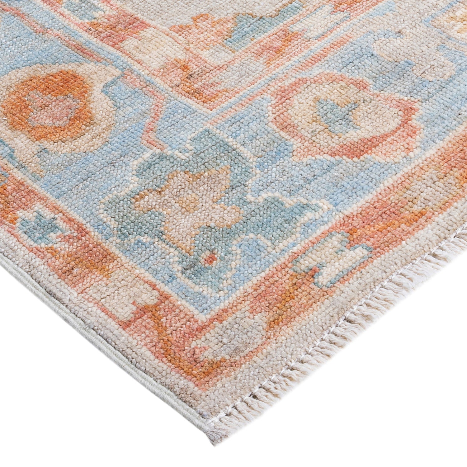Oushak, One-of-a-Kind Hand-Knotted Runner Rug - Ivory, 2' 9" x 13' 8" Default Title