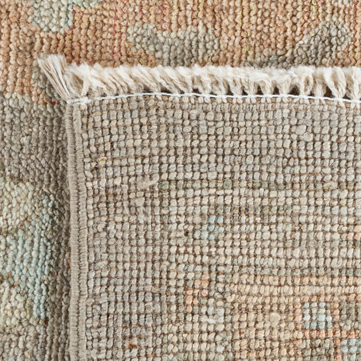 Oushak, One-of-a-Kind Hand-Knotted Runner Rug - Ivory, 9' 2" x 11' 9" Default Title