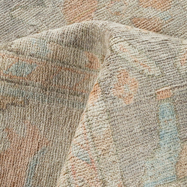 Oushak, One-of-a-Kind Hand-Knotted Runner Rug - Ivory, 9' 2" x 11' 9" Default Title