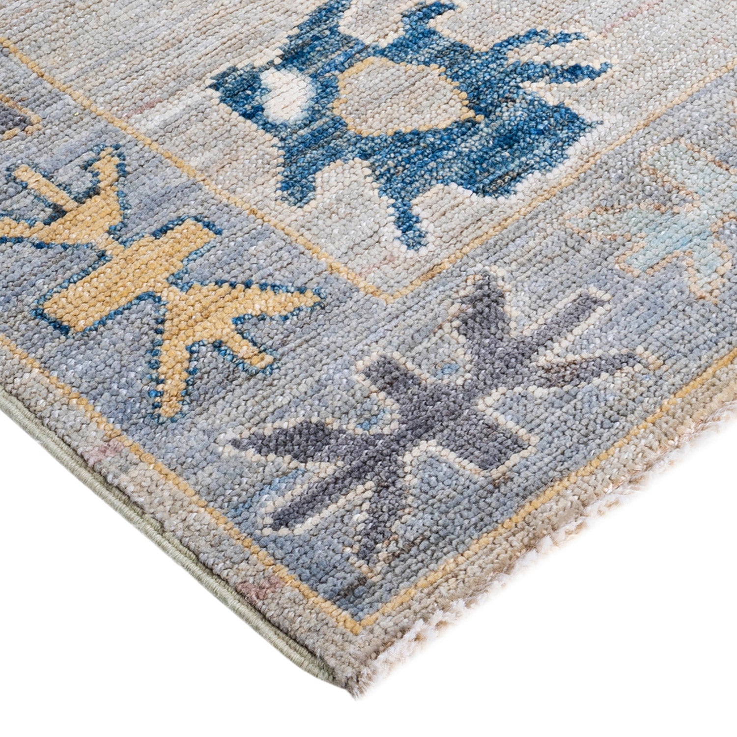 Oushak, One-of-a-Kind Hand-Knotted Runner Rug - Ivory, 2' 7" x 19' 1" Default Title