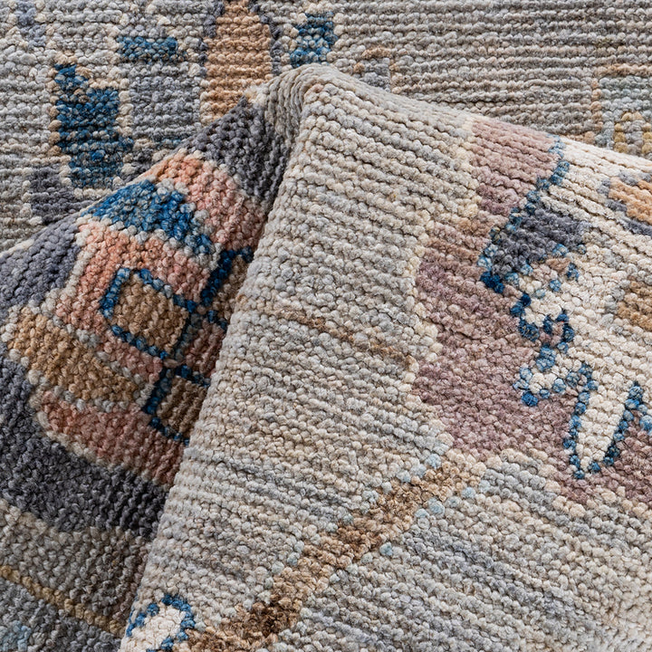 Oushak, One-of-a-Kind Hand-Knotted Runner Rug - Ivory, 2' 7" x 19' 1" Default Title