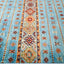 Tribal, One-of-a-Kind Hand-Knotted Runner Rug - Light Blue, 5' 8" x 8' 1" Default Title