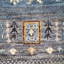 Tribal, One-of-a-Kind Hand-Knotted Runner Rug - Gray, 3' 10" x 6' 0" Default Title