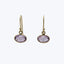 amethyst horizontal oval earrings (t) Default Title