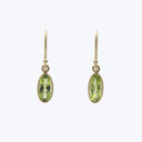 peridot tiny ellipse earrings Default Title