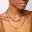 Beaded Emerald Crystal Necklace