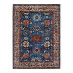 Serapi, One-of-a-Kind Hand-Knotted Area Rug - Blue, 5' 1" x 6' 10" Default Title