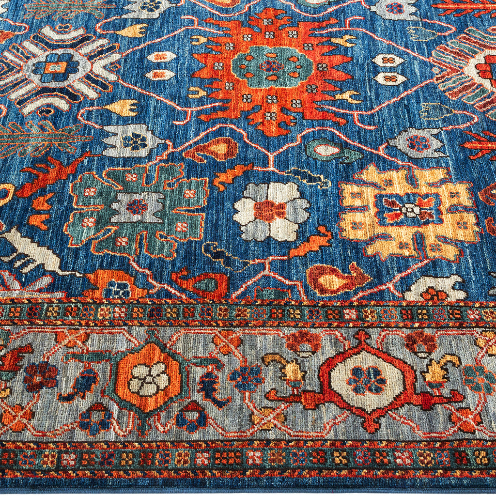 Serapi, One-of-a-Kind Hand-Knotted Area Rug - Blue, 5' 1" x 6' 10" Default Title