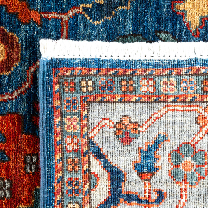 Serapi, One-of-a-Kind Hand-Knotted Area Rug - Blue, 5' 1" x 6' 10" Default Title