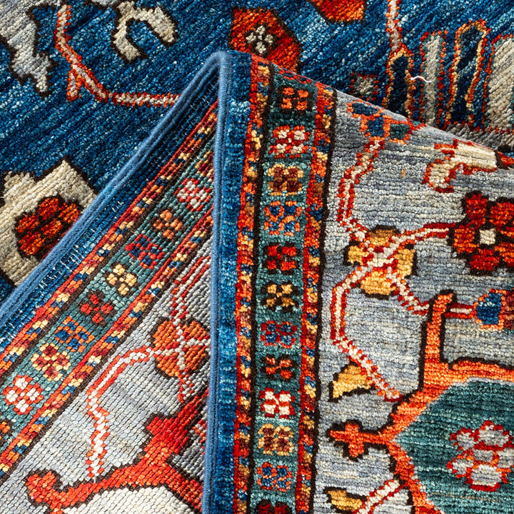 Serapi, One-of-a-Kind Hand-Knotted Area Rug - Blue, 5' 1" x 6' 10" Default Title