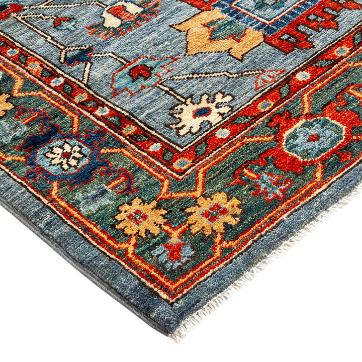 Serapi, One-of-a-Kind Hand-Knotted Area Rug - Gray, 4' 0" x 5' 10" Default Title